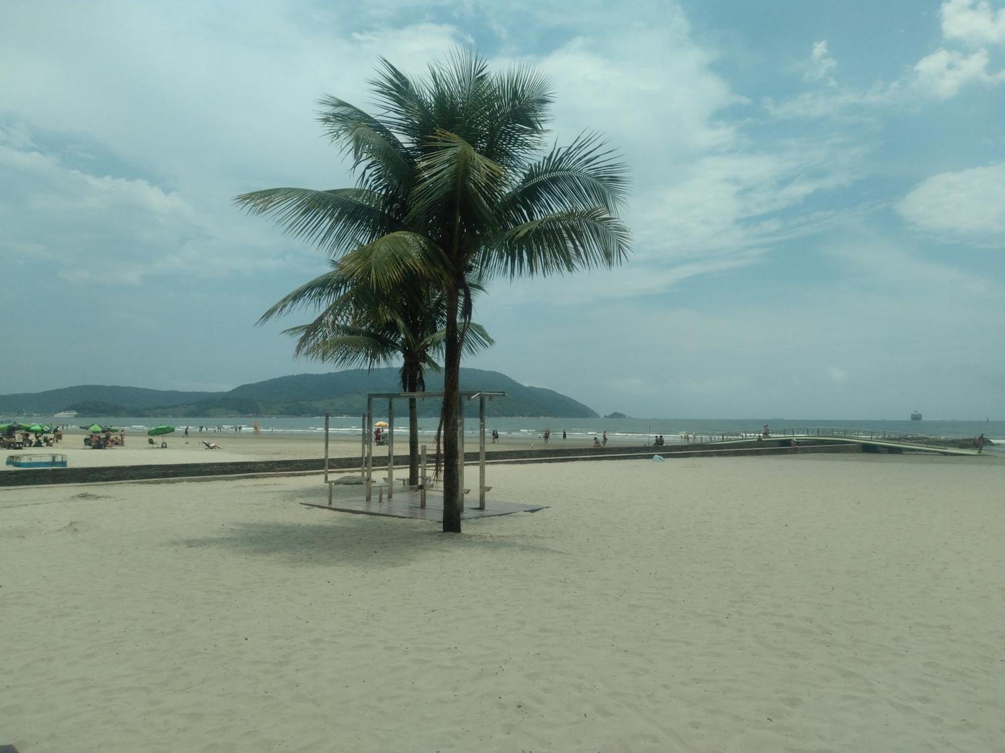 Apartamento Ape Varanda Mar - Estudio Em Santos Na Quadra Da *