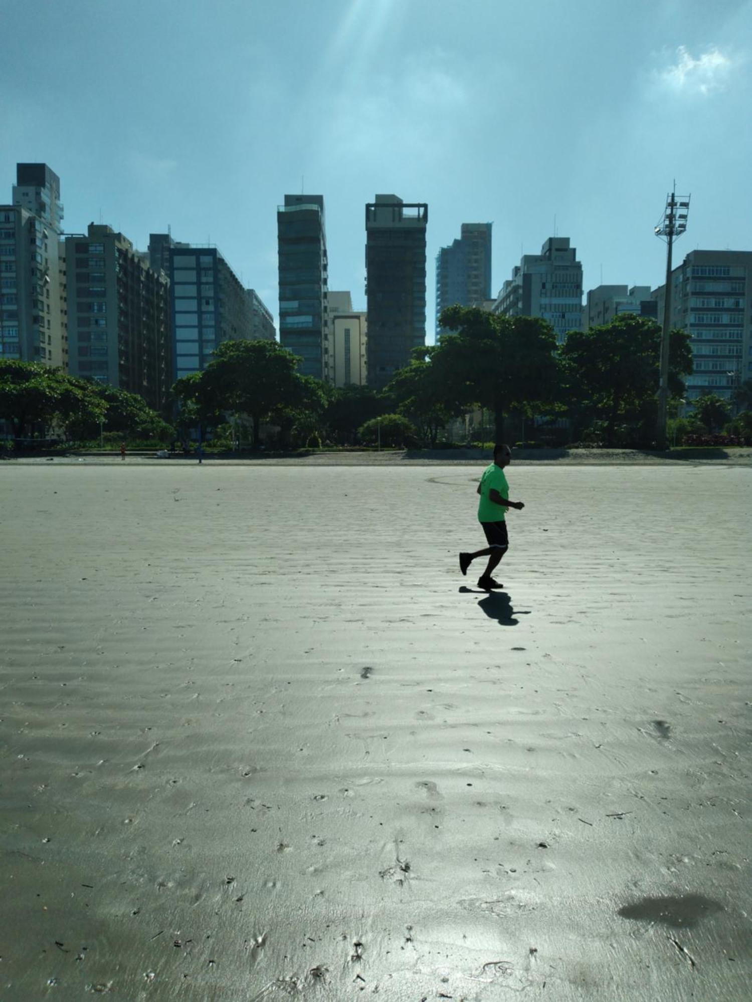 Ape Varanda Mar - Estudio Em Santos Na Quadra Da Apartamento
